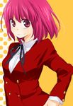  kushieda_minori machiko_(beard) oohashi_high_school_uniform red_hair school_uniform short_hair solo toradora! 