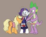  applejack carnifex friendship_is_magic my_little_pony rarity spike 