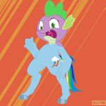  coolaidonion friendship_is_magic my_little_pony rainbow_dash spike 