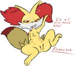  alpha_channel canine female fennec fennekin feral fox inviting looking_at_viewer mammal multi_nipple nintendo nipples pok&#233;mon porkyman presenting presenting_pussy pussy red_eyes roy_mccloud smoking spread_legs spreading video_games 