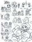  big_breasts breasts female male mario_bros monochrome mutantnight nintendo nipples rule_63 shy_guy shygirl shyguy super_mario_bros. video_games yoshi 