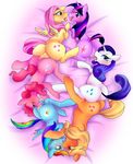  applejack fluttershy friendship_is_magic my_little_pony nabesiki pinkie_pie rainbow_dash rarity twilight_sparkle 