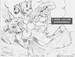  crossover disney_fairies peter_pan smurfette the_smurfs tinker_bell zimmerman 