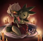  anthro anthrofied breasts candle electricspider female joltik_(artist) nintendo nipples pok&#233;mon pok&#233;morph porkyman roselia roserade small_breasts video_games 