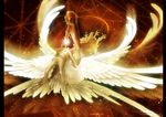  angel_wings bad_id bad_pixiv_id belt claws death_(entity) grim_reaper multiple_wings orb original seraph wings yuanmaru 