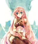  bad_id bad_pixiv_id bare_shoulders error long_hair megurine_luka mzz pink_hair sleeveless solo takoluka thighhighs very_long_hair vocaloid 