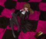  bad_id bad_pixiv_id banned_artist blonde_hair lying melting_scarlet pantyhose parody skirt solo umineko_no_naku_koro_ni ushiromiya_rosa vocaloid world_is_mine_(vocaloid) 