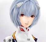  ayanami_rei bad_id bad_pixiv_id blue_hair bodysuit jiro neon_genesis_evangelion plugsuit red_eyes short_hair solo white_bodysuit 