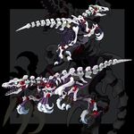  bio-raptor claws dinosaur helmet katahira_masashi machinery mecha no_humans teeth velociraptor weapon zoids zoids_genesis 