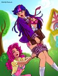  friendship_is_magic maskarade my_little_pony pinkie_pie superkeen twilight_sparkle 