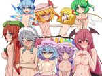  cirno daiyousei flandre_scarlet hong_meiling koakuma patchouli_knowledge remilia_scarlet rumia sakuya_izayoi touhou 