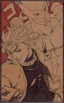  bad_id bad_pixiv_id dio_brando graphite_(medium) jojo_no_kimyou_na_bouken marker_(medium) monochrome multiple_boys ncww_rinichi nib_pen_(medium) stand_(jojo) stardust_crusaders the_world traditional_media 