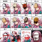  +++ 1girl \m/ anger_vein blush bow emphasis_lines expression_chart expressionless expressions face_mask flying_sweatdrops fox_mask hata_no_kokoro highres long_hair long_sleeves mask multiple_views oni_mask pink_eyes pink_hair plaid plaid_shirt rpg-exen shirt skirt spoken_anger_vein spoken_blush spoken_exclamation_mark spoken_squiggle spoken_sweatdrop squiggle sweatdrop touhou translated very_long_hair wide_sleeves 