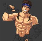  1boy abs hwang_seong-gyeong hwang_sung_kyung male male_focus muscle solo soul_calibur soul_edge soulcalibur_i sword weapon 