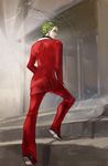  formal green_hair highres jojo_no_kimyou_na_bouken male_focus oceanleaves palette_swap prosciutto solo suit 