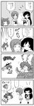  akiyama_yukari animal_ears comic girls_und_panzer greyscale highres isuzu_hana long_hair monochrome multiple_girls nishizumi_miho ooarai_school_uniform school_uniform short_hair tail translated yukinoji 