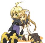  1boy 1girl couple emil_castagnier hand_holding marta_lualdi scarf tales_of_(series) tales_of_symphonia tales_of_symphonia_knight_of_ratatosk 