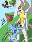  crossover friendship_is_magic my_little_pony pervertpumpkin rainbow_dash spyro_the_dragon 