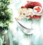  animal_ears bad_id bad_pixiv_id hat inubashiri_momiji leaf shield short_hair silver_hair solo sword tokin_hat touhou usami water waterfall weapon wolf_ears 