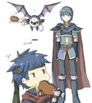  artist_request blue_eyes blue_hair boned_meat cape eating fire_emblem fire_emblem:_monshou_no_nazo fire_emblem:_souen_no_kiseki food gloves headband ike japanese_flag kirby_(series) marth mask meat meta_knight multiple_boys super_smash_bros. wings yellow_eyes 