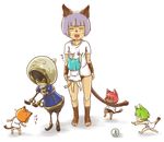  animal_ears artist_request cat_ears cat_tail chibi final_fantasy final_fantasy_xi mithra multiple_girls puppet tail 