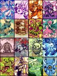 3:4 antennae_(anatomy) anthro bandai_namco cherubimon cherubimon_(good) claws cutemon digimon digimon_(species) digital_media_(artwork) dokunemon etemon extyrannomon extyrannomon_(artist) falcomon female feral group humanoid jijimon lillymon long_ears lopmon male mamemon mandibles minomon morphomon numemon pixel_(artwork) redraw segmented_body smile symbareangoramon terriermon tsumemon wings