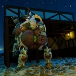 3d_(artwork) anonymousfm anthro anus areola big_areola big_breasts big_butt big_nipples blizzard_entertainment body_writing breasts butt digital_media_(artwork) female genitals hi_res horn huge_breasts huge_butt looking_at_viewer machine mammal nipples nude omnic orisa_(overwatch) overwatch plump_labia puffy_anus puffy_nipples pussy reindeer_orisa_(overwatch) robot solo taur text writing_on_butt