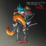 3_fingers 3_toes animate_inanimate blush buizel chastity_device claws clothing cock_gag creases dildo dildo_insertion duo feet feral fingers forced forced_transformation gag gagging generation_4_pokemon generation_5_pokemon hypnosis kneading latex latex_clothing latex_skinsuit living_clothing lock_bulge lock_symbol male membrane_(anatomy) mind_control mokata_(buizel) neck_ring nintendo null_bulge pokemon pokemon_(species) ringed_eyes sex_toy sex_toy_insertion skinsuit suit_transformation takeover taviscreationbase teasing tight_clothing toes transformation visor webbed_hands zoroark