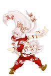  1girl bow dual_persona fujiwara_no_mokou genderswap genderswap_(ftm) hair_bow hair_ribbon kohashi_mao long_hair red_eyes ribbon scarf silver_hair touhou very_long_hair white_hair 