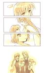  comic good_end lyrical_nanoha mahou_shoujo_lyrical_nanoha mahou_shoujo_lyrical_nanoha_a's mahou_shoujo_lyrical_nanoha_a's_portable:_the_battle_of_aces material-s multiple_girls silent_comic takamachi_miyuki takamachi_momoko takamachi_nanoha takana 