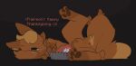 absurd_res animal_genitalia animal_penis animated animated_cum anus backsack ball_tuft balls beans_(disambiguation) big_penis blep blush blush_lines bodily_fluids brown_penis butt canid canine canine_genitalia cheek_tuft clench cum dairy_products dragonbooper ears_back eeveelution erection facial_tuft feral flareon fluffy food fur generation_1_pokemon genital_fluids genitals glistening glistening_genitalia glistening_penis hi_res holidays knot knotted_penis looking_back loop lying male mammal microsoft minecraft mojang nintendo nude on_side orange_body orange_fur pawpads paws penis pimpkin_pie pivoted_ears pokemon pokemon_(species) presenting presenting_hindquarters solo tail tan_body tan_fur thanksgiving throbbing tongue tongue_out tuft twitching whipped_cream xbox_game_studios