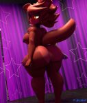 3d_(artwork) animatronic anthro areola big_breasts big_butt blush breasts butt canid canine digital_media_(artwork) eye_patch eyewear female fexa_(cryptiacurves) five_nights_at_freddy&#039;s fox foxy_(fnaf) fredina&#039;s_nightclub hi_res inside machine mammal nipple_piercing nipples nude one_eye_obstructed piercing pupils robot scottgames slit_pupils solo standing t-bone589 tail yellow_eyes