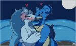 accessory animal_humanoid animated anthro asterozoan bedroom_eyes blue_body blue_hair blush breast_squish breasts breasts_frottage duo echinoderm eyelashes eyes_closed female female/female frame_by_frame generation_1_pokemon generation_7_pokemon glistening glistening_body hair hair_accessory hand_on_breast heart_symbol humanoid kissing lapras looking_at_another making_out marine marine_humanoid miyang_draws! narrowed_eyes nintendo nude pokemon pokemon_(species) primarina sea seductive sitting squish starfish starfish_(accessory) water white_body