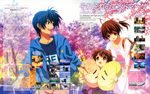  6+girls absurdres character_request clannad dango_daikazoku family furukawa_nagisa highres kadowaki_miku multiple_girls official_art okazaki_tomoya okazaki_ushio scan text_focus 