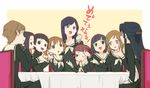  arima_nana black_hair blue_hair blush brown_hair everyone fukuzawa_yumi hasekura_rei hosokawa_kanako long_hair maria-sama_ga_miteru matsudaira_touko multiple_girls nijou_noriko nse ogasawara_sachiko red_hair school_uniform shimazu_yoshino short_hair sitting table toudou_shimako 