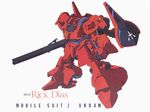  gundam helmet highres machinery mecha nagano_mamoru no_humans rick_dias weapon zeta_gundam 