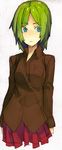  blue_eyes green_hair hama_(22ji_kara_24ji) highres no_legs original short_hair sketch skirt solo 