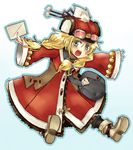  anette artist_request blonde_hair coat goggles green_eyes hat long_hair rune_factory smile solo 