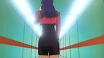  animated animated_gif ass end_of_evangelion from_behind hallway katsuragi_misato long_hair neon_genesis_evangelion walking 