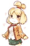  artist_request blush breasts canine dog doubutsu_no_mori female isabelle_(animal_crossing) mammal nintendo shizue_(animal_crossing) shizue_(doubutsu_no_mori) unknown_artist video_games 