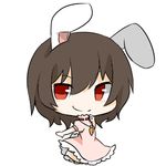  animal_ears bad_id bad_pixiv_id black_hair bunny_ears bunny_tail inaba_tewi katori_(quietude) lowres red_eyes short_hair tail touhou 