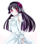  black_hair dress elbow_gloves emappo gloves gokou_ruri hairband lolita_hairband long_hair ore_no_imouto_ga_konna_ni_kawaii_wake_ga_nai red_eyes white_dress 