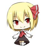  bad_id bad_pixiv_id blonde_hair katori_(quietude) lowres red_eyes ribbon rumia short_hair thighhighs touhou white_background 