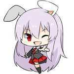  animal_ears bad_id bad_pixiv_id bunny_ears bunny_tail katori_(quietude) long_hair lowres one_eye_closed purple_hair red_eyes reisen_udongein_inaba smile tail touhou 