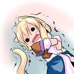  animal_ears blonde_hair chibi crying hoshizuki_(seigetsu) mizuhashi_parsee puru-see short_hair solo tail touhou trembling 