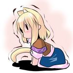  animal_ears blonde_hair chibi hoshizuki_(seigetsu) mizuhashi_parsee puru-see short_hair solo tail touhou trembling |_| 