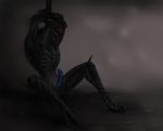  3033 alien animal_genitalia anus auguscus_acilcolus blue_penis bound erection genital_slit hands_tied male mass_effect nude penis sitting slit spread_legs spreading turian video_games 