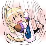  animal_ears bag blonde_hair chibi crying hoshizuki_(seigetsu) mizuhashi_parsee puru-see short_hair solo tail touhou trembling |_| 