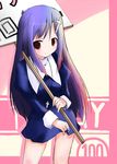  cross kannagi long_hair shichinose skirt smile solo very_long_hair zange 