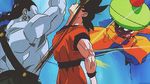  action android androids animated animated_gif battle dragon_ball dragonball_z kicking lowres punching son_gokuu 
